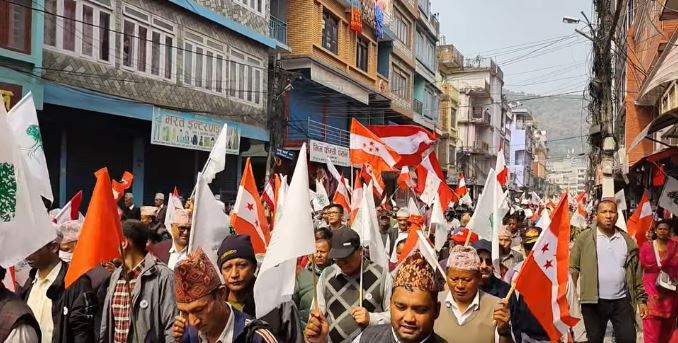 निर्वाचन लक्षित दमौलीमा कांग्रेसको शक्ति प्रदर्शन